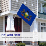 Fly Breeze 4 X 6 Ft Polyester Flag Pennsylvania Flag Double Stitched Brass Grommets House Decorations