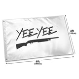 Fly Breeze 4 X 6 Ft Polyester Flag Yee Yee Black Flag Brass Grommet Canvas Header House Decorations