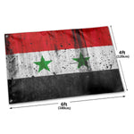 Fly Breeze 4 X 6 Ft Polyester Flag Syria Flag Double Stitch Banner Garden House Decorations