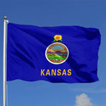 Fly Breeze 4 X 6 Ft Polyester Flag Kansas Flag Double Stitched Brass Grommets Home