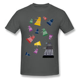 Cotton T Shirt for Men Pluies Dalek Style Crew Neck Short Sleeves Tee