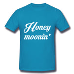 Men's Casual T-shirt Honey Moonin Honeymoon Wedding Gift Comfy O-Neck Short Sleeves Tee