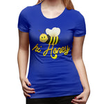 Womens Graphic T-Shirt Hi Honey Soft Crew Neck Short Sleeve Tops