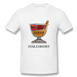 Mens Novelty T-Shirt Boulevardier Mixed Drink Liquor Shirt Comfortable O-Neck Short Sleeves Shirt