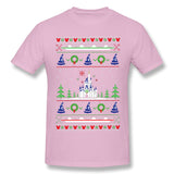 Men's Graphic T Shirt Magical Kingdom Christmas Sweater Cool O-Neck Short Sleeves Blouse Tops