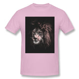 Men's Graphic T Shirt Lion Painting Breathable Crew Neck Short Sleeves Tee