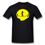 Men's Casual T-shirt Slacklining Heartbeat - Woman Comfy Crew Neck Short Sleeves Blouse Tops