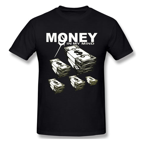 Men's Graphic T Shirt Money# Comfy Round Neck Short Sleeves Blouse Tops