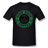 Cotton T Shirt for Men Star Duck Coffee Comfortable Crew Neck Short Sleeves Shirt