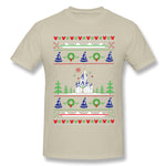 Men's Graphic T Shirt Magical Kingdom Christmas Sweater Cool O-Neck Short Sleeves Blouse Tops