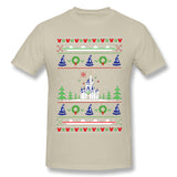 Men's Graphic T Shirt Magical Kingdom Christmas Sweater Cool O-Neck Short Sleeves Blouse Tops