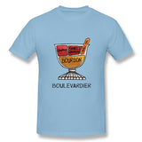 Mens Novelty T-Shirt Boulevardier Mixed Drink Liquor Shirt Comfortable O-Neck Short Sleeves Shirt