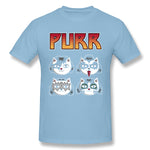 Mens Novelty T-Shirt Purr V2 Breathable Crew Neck Short Sleeves Tees