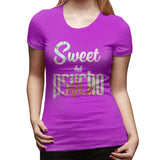 Women’s T-shirt Sweet But Psycho Soft Round Neck Short Sleeve Tops