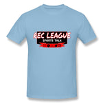 Mens Novelty T-Shirt Rec League Sports Talk Logo Breathable O-Neck Short Sleeves Tees