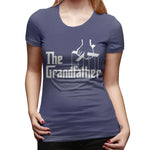 Women's Casual T-shirt The Grandfather Sexy Round Neck Short Sleeve Tops