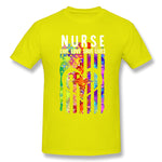 Men's Graphic T Shirt Nurse Live Love Save Lives Cool O-Neck Short Sleeves Blouse Tops