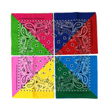 12 Pcs Bandanas Multi-Purpose Bandanas Paisley Cowboy Cotton Headbands 22x22 inch