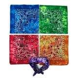 Bandanas for Men & Women, 12 Pack 100% Cotton PaisleyCowboy Head Headwear Handkerchiefs