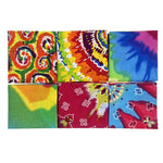 12 Pack Unisex Novelty Multi-Purpose Cotton Paisley Cowboy Bandanas Headband for Men Women Pet