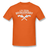 Mens Novelty T-Shirt Im Your Huckleberry Comfortable Round Neck Short Sleeves Shirt