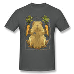 Cotton T Shirt for Men Piggie Da Vinci Pigtruvias Comfy Crew Neck Short Sleeves Tee