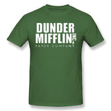 Men's Casual T-shirt Dunder Mifflin Paper Comfy O-Neck Short Sleeves Blouse Tops