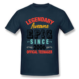 Men's Casual T-shirt Legendary Awesome Epic Since 2006 Offical Teenager For Light Cool Round Neck Short Sleeves Blouse Tops