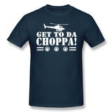 Cotton T Shirt for Men Get To Da Choppa Cool Round Neck Short Sleeves Tees