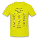 Cotton T Shirt for Men The Sun Cool O-Neck Short Sleeves Blouse Tops