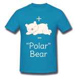 Men's Casual T-shirt Polar Molecule Bear Funny Science Pun Comfortable Round Neck Short Sleeves Shirt