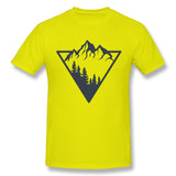 Men's Graphic T Shirt Mountain Breathable Crew Neck Short Sleeves Tee