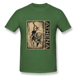 Mens Novelty T-Shirt Athena Style Round Neck Short Sleeves Tee