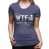 Womens Graphic T-Shirt Where's The Fish Flowy Crew Neck Short Sleeve Shirts