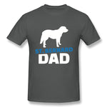 Men's Casual T-shirt Saint Bernard Dad Cool Crew Neck Short Sleeves Shirt