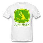 Men's Graphic T Shirt John Beer Comfortable Crew Neck Short Sleeves Tees