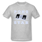 Men's Graphic T Shirt Pong Star Style Round Neck Short Sleeves Tee