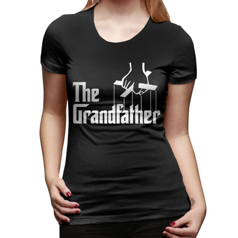 Women's Casual T-shirt The Grandfather Sexy Round Neck Short Sleeve Tops