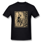 Mens Novelty T-Shirt Athena Style Round Neck Short Sleeves Tee