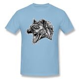 Mens Novelty T-Shirt Hyena He Who Laughs Last Comfy Round Neck Short Sleeves Tee