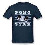 Men's Graphic T Shirt Pong Star Style Round Neck Short Sleeves Tee