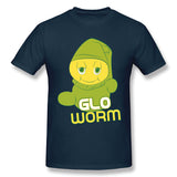 Mens Novelty T-Shirt Glo Worm Breathable O-Neck Short Sleeves Tee