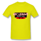 Mens Novelty T-Shirt Rec League Sports Talk Logo Breathable O-Neck Short Sleeves Tees