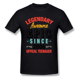 Men's Casual T-shirt Legendary Awesome Epic Since 2006 Offical Teenager For Light Cool Round Neck Short Sleeves Blouse Tops