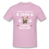 Men's Graphic T Shirt When I Needed Legs I Found Rescuer Cool Crew Neck Short Sleeves Shirt