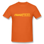 Mens Novelty T-Shirt Fake Taxi Breathable Round Neck Short Sleeves Tee