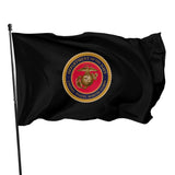 Fly Breeze 3 X 5 Ft Flag Seal USMC Polyester Double Stitched Brass Grommets for Party