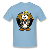 Cotton T Shirt for Men King Tut Tut Tutankhamun Tux Breathable Round Neck Short Sleeves Shirt