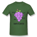 Cotton T Shirt for Men Grapeful New Comfortable O-Neck Short Sleeves Tee