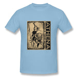 Mens Novelty T-Shirt Athena Style Round Neck Short Sleeves Tee